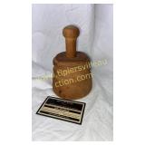 Wooden star butter mold