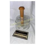 Glass wheat butter mold