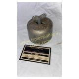 Small cast aluminum butter mold