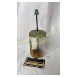 Vintage green handle chopping jar