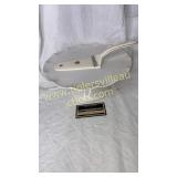 White cake stand with vintage server