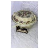 Vintage Hall pottery covered dish