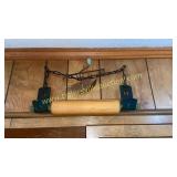Green handle dough roller and hanger