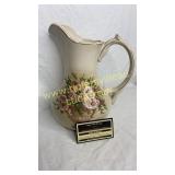 Floral decorative pitcher