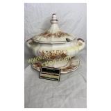 Tureen and matching plate