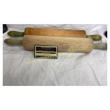 2 green handle dough rollers