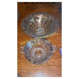 Sterling overlay bowls with berries and fruit