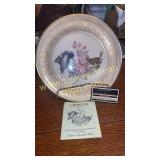 Lenox black throat warbler plate