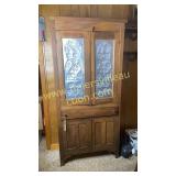 Punched tin pie safe cabinet