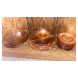 Pink depression cabbage rose dishes