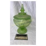 Green uranium candy stand