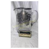Silver overlay pitcher
