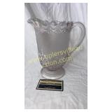 Clear pedestal style pitcher
