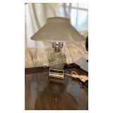 Vintage Frosted glass nightstand lamp