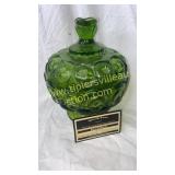 Green moon and star candy dish with small chips