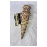 Sun style pottery wall pocket