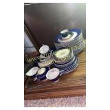 Vintage century 23k encrusted gold China- 49pcs