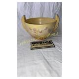 Roseville double handle bowl small purple flowers