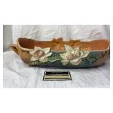 Roseville brown magnolia console bowl 452-14