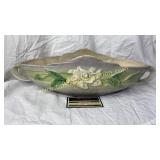 Roseville gardenia blue console bowl 632-14