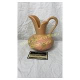 Weller pottery pink flower pitcher