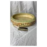Large unmarked Roseville Donatello bowl