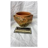 Roseville brown bushberry small bowl 657-3