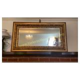 Wooden gold painted mirror