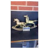 Brass rocking horses