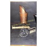 Brass/cast cannon and copper match holder