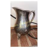 Silverplate water pitcher