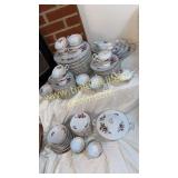 Set of Pompadour Rose China- several different