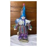 Berry Jane Carter porcelain clown doll blue hair