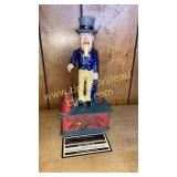 Vintage celluloid Uncle Sam bank