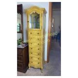 Painted lingerie chest with curio top