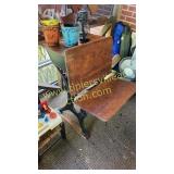 Antique school desk