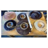 Collection of churn lids