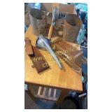 Vintage kitchen sifters and other utensils