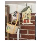 Bird houses and wind chimes