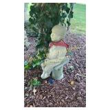 Concrete fishing boy