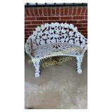 Cast iron garden bench