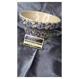 Roseville spongeware bowl
