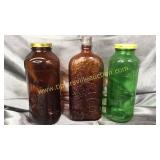 3 vintage bottles