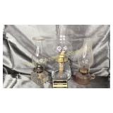 3 oil lamps