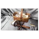 Antique view finder with collection of slides