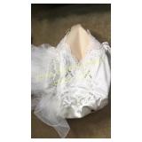 Wedding dress and veil