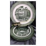 4 platters by royal 1 old curiosity shop and 3