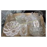 Group of quality crystal and glass