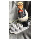 Very cool German old man decanter set with 5
