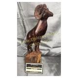 Wood carved ram